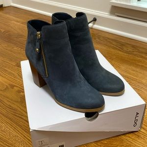 Aldo Blue Suede Boots Size 9